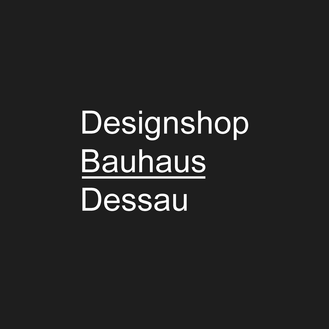 Fine Principles im Designshop Bauhaus Dessau