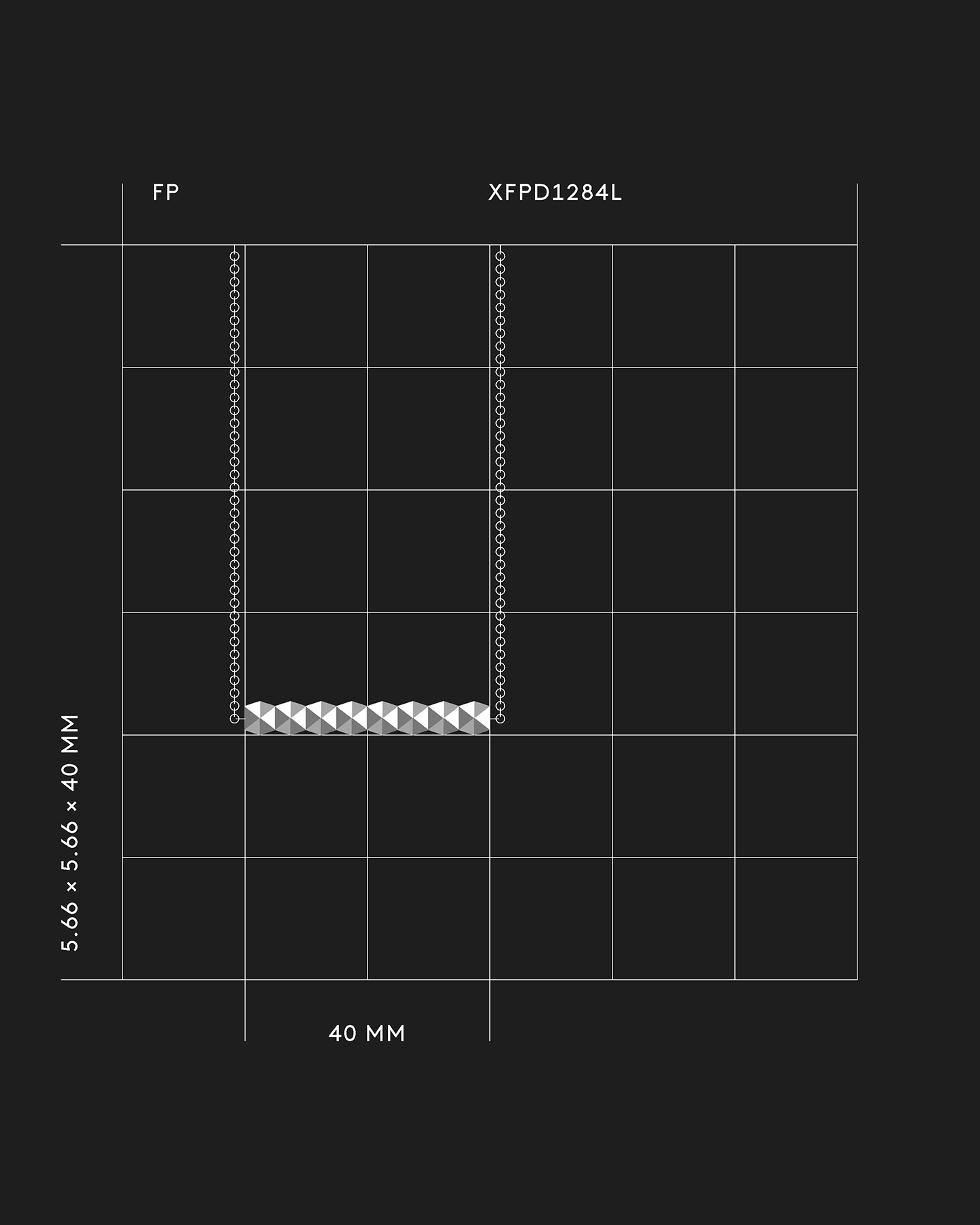 Geometrischer Anhänger XFPD1284L — 128 präzise Facetten, inspiriert von Falttechniken und umgesetzt in minimalistischer Klarheit.