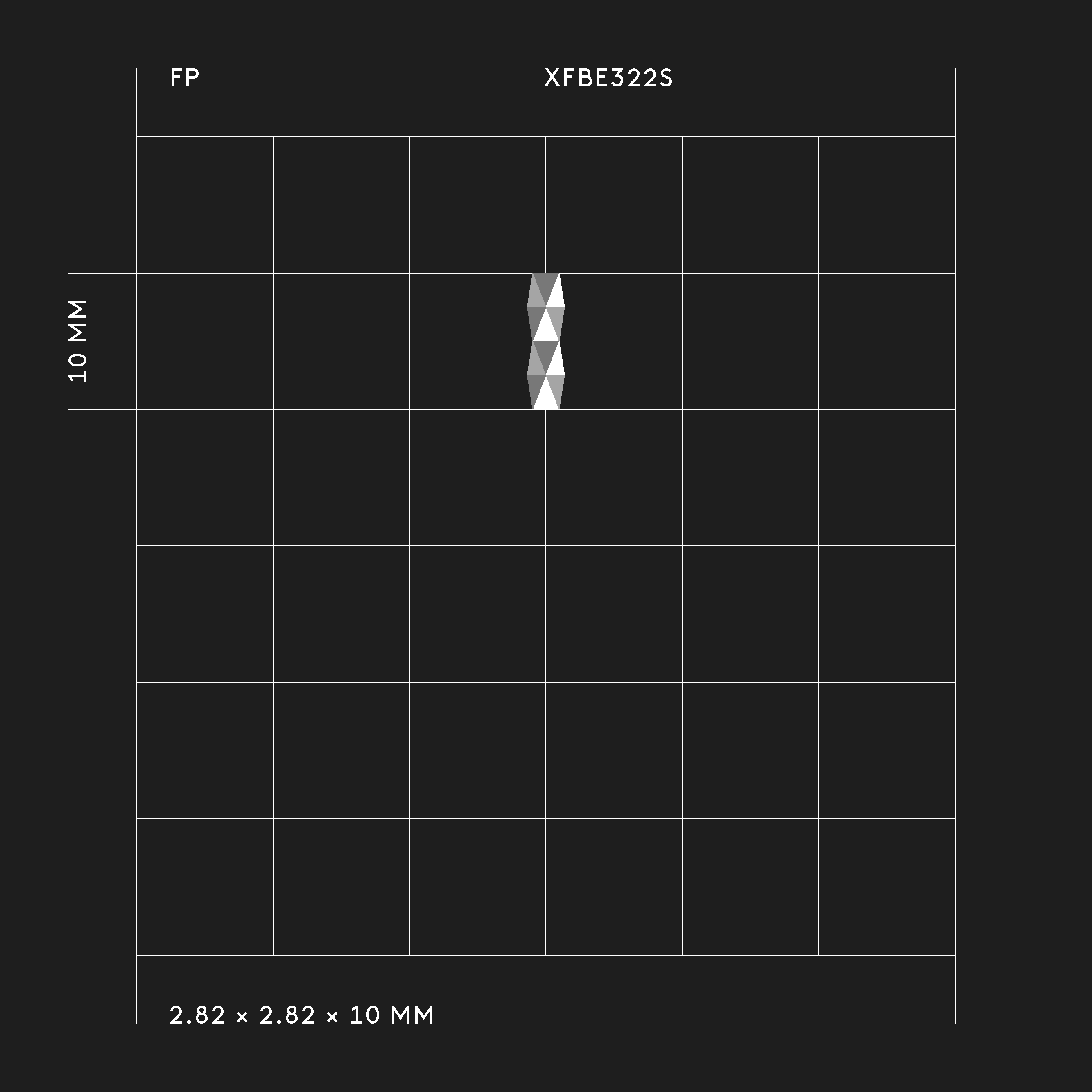 Schlichter kleiner Stabohrring XFBE322S mit 32 Facetten von Fine Principles — geometrisch, grafisch und nachhaltig gefertigt in Pforzheim.